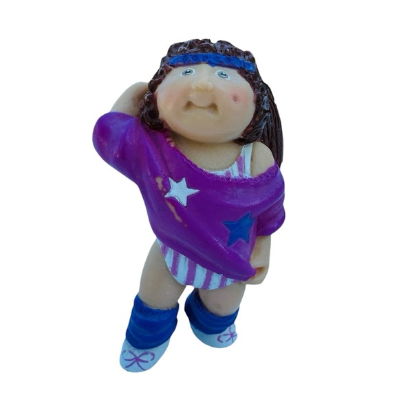VTG '80s Cabbage Patch Kids PVC Sports Figurines Lot 2.5" - Picture 2 of 10